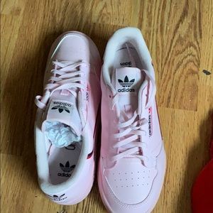 New pink adidas shoes